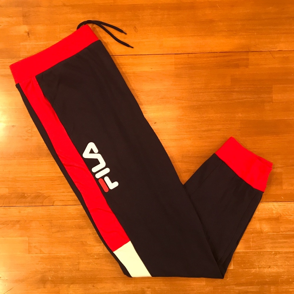 FILA Colorblock Logo Fleece Joggers